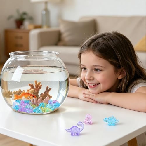 Babenest 4 Styles Acrylic Dinosaur Figures, 45pcs Miniature Dinosaur Sensory Bin Fillers for Garden Landscape Theme Party Wedding Decoration Scatter Table Vase Fillers Home DIY Crafts - color: Dinosaur, size: Conventional