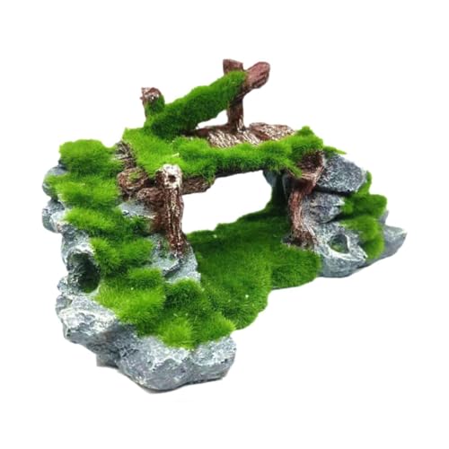 Aquarium Decoration Decoration of Resin Fish Statue Landscaping Residents Shelter Mashil, Bridge Shape