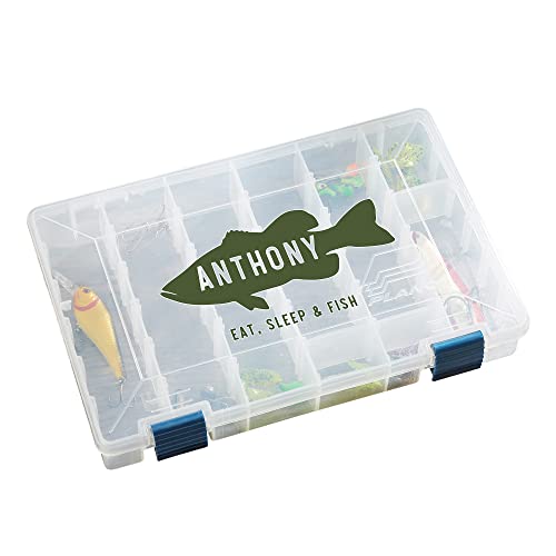 Personalization Universe Fish Name Personalized Plano Fishing Tackle Box