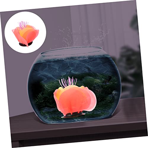 Milisten Colorful Water Lily Decoration for Aquariums Lifelike Aquatic Plant Ornament for Fish Tanks for Freshwater and Environments