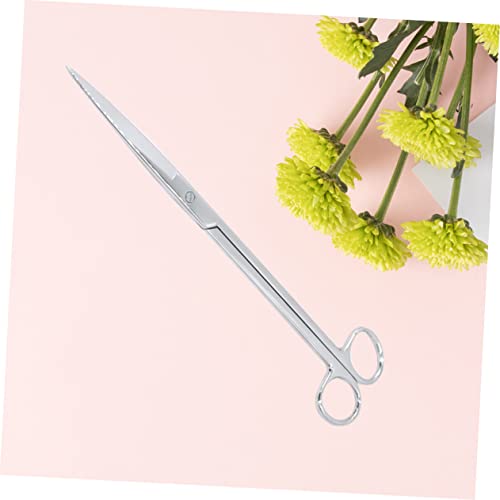 minkissy Stainless Steel Aquarium Scissors Mirror Polished Long Handle Plant Trimming Tool for Freshwater and Saltwater Aquascaping Ergonomic Design for Comfortable Use