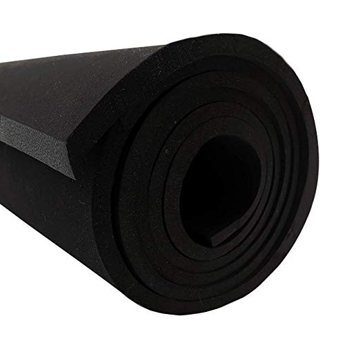 Dualplex Neoprene Sponge Foam Rubber Sheet Roll, 15 X 60 Inch X 1/8" Thick, Perfect Cosplay Padding, DIY Project Sheet - Easy Cut Non-Adhesive Multi-Function Soundproof Rubber Foam - size: 15 X 60 Inch X 1/8" Thick