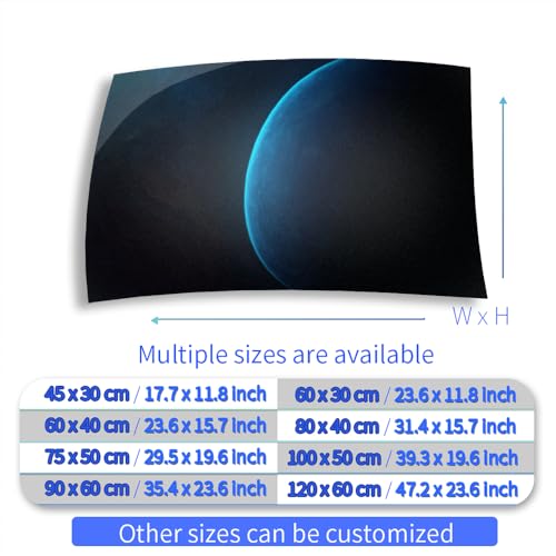 Aquarium Background Stickers - Planet, Blue, Space, Self-Adhesive Fish Tank Reptile Terrarium Decor Poster (45 x 30 cm / (17.7 x 11.8 inches)) - size: 45 x 30 cm / (17.7 x 11.8 inches)