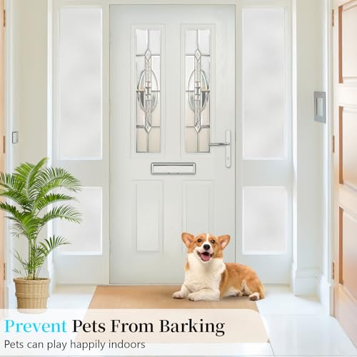 Niviy Frosted Glass Window Privacy Film 78.7 x 23.6 Inch Static Cling Bathroom Window Frosting Film Day and Night Privacy Windows Cling Home Glass Door Cover - color: White, size: 23.6"x 78.7"