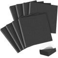 MYFAMIREA 8 PCS Adhesive Foam Padding Sheets Closed Cell Self Adhesive Sticky Foam Pads, 1/2" Thick 6'' x 6'' Neoprene Rubber Sheets Non-Slip Insulation Pads Vibration for Furniture Crafts Cars, Black - size: 6 x 6 x 1/2 IN