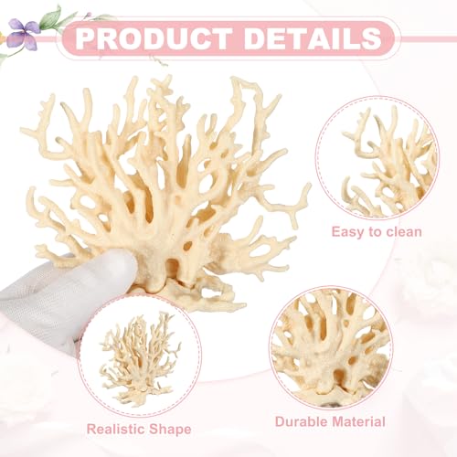 Aquarium Coral Decoration, Fish Tank Decorations Fish Tank Coral Ornaments, 5.9x2.2x4.7 Inch, (Beige, 1 Pcs), Intended for Aquarium Landscaping Decor - color: Beige, size: 5.9x2.2x4.7 Inch