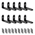 10Pcs 1.5"x1"x0.5"Adjustable Right Angle Brackets, Metal L Bracket Heavy Duty 90 Degree Corner Fastener L-Shape Corner Brace Support Black Shelf Bracket - size: 1.5"x1", style: BLACK/10PCS