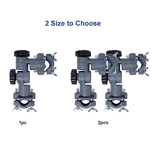 Ragyzity Strong Umbrella Bracket - 360 Degree Rotation, Lures Dish/Flashlight Holder for Fishing, Tank, Chair (2pcs) - size: 2 Pieces