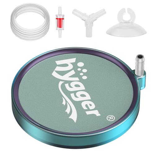hygger Aquarium Air Stone 4 Inch, Fish Tank Bubbler Stone, Air Bubble Aerator Oxygen Diffuser, Air Pump Accessories for Aquariums, Fish Tanks, Hydroponics and Ponds - size: 4 Inch