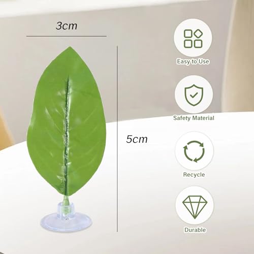 4 Pcs Betta Leaf Hammock for Betta Fish Pad Simulating The Natural Habitat for Tank Floating Resting Spot Safe Comfortable Artificial Leaves for Small Interactive Aquarium Bed Single Leaf