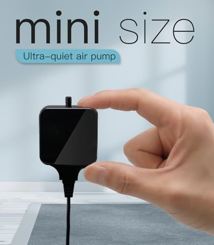Aquarium Mini Air Aerator Pump for 1-15 Gallon Fish Tank Super Quiet 1.5 Watts - color: Air pump simple kit