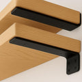 Floating Shelf Bracket 10 Inch of 4 Pack Heavy Duty Shelf Brackets Black Coated Metal L Bracket Wall Shelf Support DIY Brackets with 1/5 Inch Thick and 160 LBS Load Capacity - size: 10 Inch, style: Black 4 Pack
