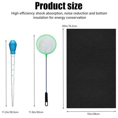 30x15x0.236 inch Aquarium Bottom Leveling pad, Environmentally Friendly EVA high-Density Foam Anti Slip Shock-Absorbing pad, Noise reducing Shock-Absorbing Aquarium pad, Easy to Cut, Free to Cut