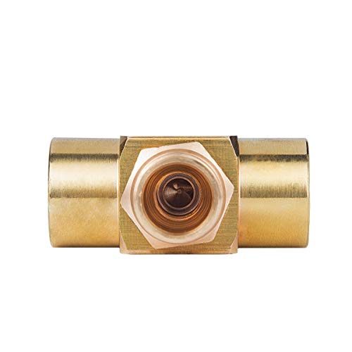 2 Pieces Heavy Duty Brass Instrument Replacement Control Needle Valve 1/4" Npt Female X 1/4" Npt Female Connection Golden - size: 2 PCS 1/4 " Female * 1/4"Female needle valve