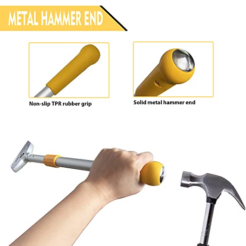 Razor Blade Scraper with Adjustable Handle, 23" Long Handle Heavy Duty Floor Scraper, Extra 10 PCS Blades Included