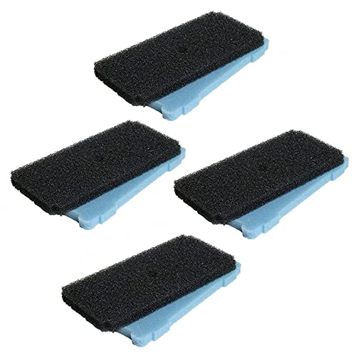 HQRP 4 Sets Coarse and Fine Pond Filter Pads Replacement for Sunterra 320106 337106 Pond Pump Pre-Filter Box, Blue and Black Sponge Filter Media for Outdoor Ponds - size: 4-Pack