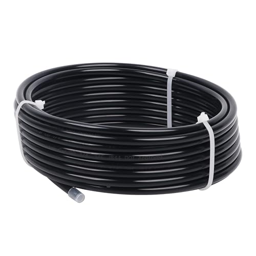 LokoCar Nylon Air Line 25ft 1/4" OD Pneumatic Nylon Tube DOT Approved SAE J844 Airline For Air Brake Tubing or Fluid Transfer Black - size: 1/4" OD 25 Feet