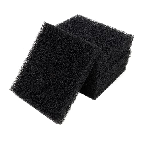 ALEGI Aquarium Bio Sponge Fitler Media, 6.28 x 5.5 x 0.78 Inch Fish Tank Filter Cartridge Filter Foam Pad Inserts for ML350 (6 Pack) - size: 6 Pack