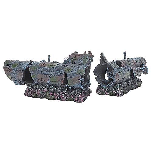 Hobby U-434 Aquarium Submarine Decoration for Fish - size: U-434 (7 x 40 x 10 cm)