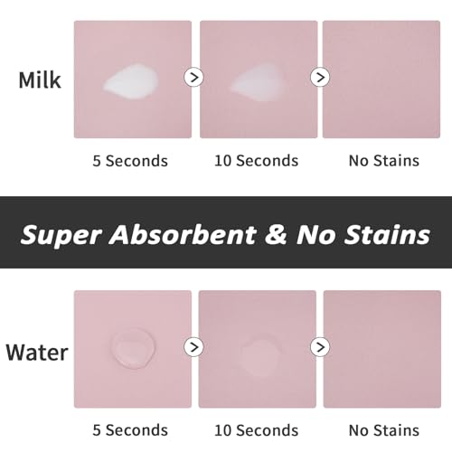 HotLive Dog Food Mat - Absorbent Cat Mat for Food and Water, No Stains Pet Feeding Bowl Mat, Easy to Clean Pet Placemats, Quick Dry Dog Water Dispenser Mat for Messy Drinkers | Paw Pink 12"x 19" - color: Paw Pink, size: 12"x19"