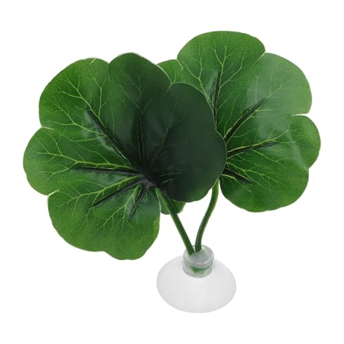 Betta Fish Leaf, Natural Habitat Simulation for Betta Spawnings Grounds, Betta Spawnings Leaves, Resting Bed, Double Leaves, Green