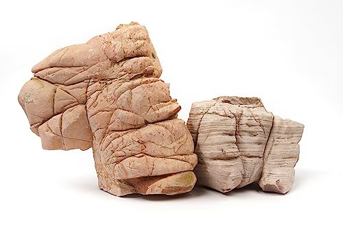 LANDEN Elephant Skin Stone Natural Multi-Texture Rocks (18lbs, 3~9 inches,7pcs) for Aquarium, Paludarium, Terrariums, Landscaping, Decorative of Caves, Waterfalls, Cliffs - size: 11 Elephant Skin Stone(3-9 inches,18lbs)
