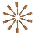 10Pcs Colorful Plastic Mini Gardening Shovel Spoons Soil Scoops, Succulent Sand Scoops/Cultivation Digging Transplanting Tools for Succulents Potted Flowers (Brown) - color: Brown
