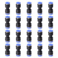 20PCS Straight Push Connectors Quick Release Plastic Push to Connect Fittings 1/4" inch Quick Connect Air Hose Fittings (1/4'', Blue) - size: 1/4'' 20PCS