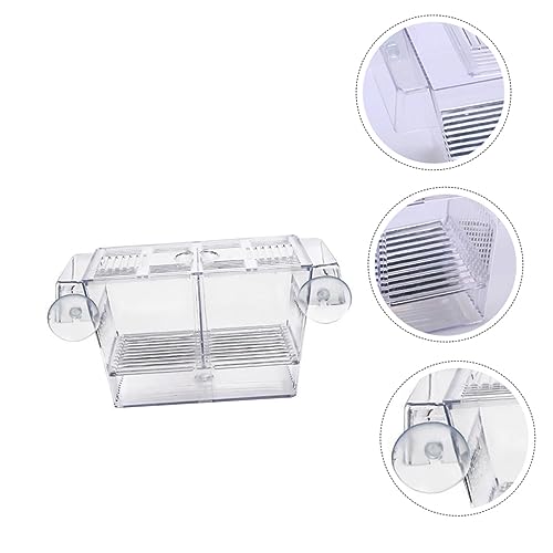 BESPORTBLE Floating Fish Incubation Box Observation Fry Breeding Tank Suction Cup for Aquarium