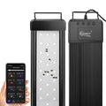 hygger 25W Smart Aquarium Light, Bluetooth LED Light with App Control, Full Spectrum Fish Tank Light with 24/7 Lighting Cycle, 5 Modes, Adjustable Timer, for 18"-24" Freshwater Planted Tank - size: 25W (for 18-24 inch Tank)