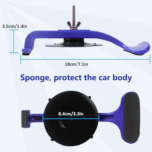 6PC Suction Cup Clamp Set, Class Clamps Kit for Car Convertible Glass Windshield Top Repair Gluing, Car Window Clamps, Suction Cups for Convertible Top, With Sponge Pad...