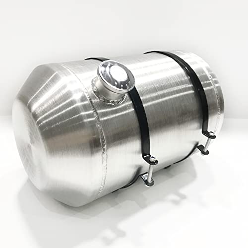 JSD 9.75 Gallons 12" x 20" Aluminum Spun Round Gas Tank Fuel Cell Tank End Fill 3/8" NPT Outlet-Off-road,go kart - size: 12" x 20"