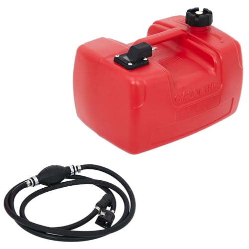 3 Gallon Marine Portable Tank, 12 L Boat Marine Tank, Marine Transfer Tank with Hose, I-Shaped Handle - size: 12 L