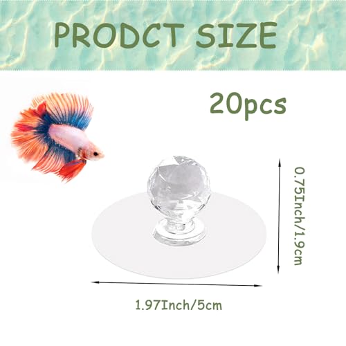 20 PCS Aquarium Lid Handle, Acrylic Fish Tank Cover Handles, Aquarium Tank Lid Replacement Handle for Aquarium Fish Cover