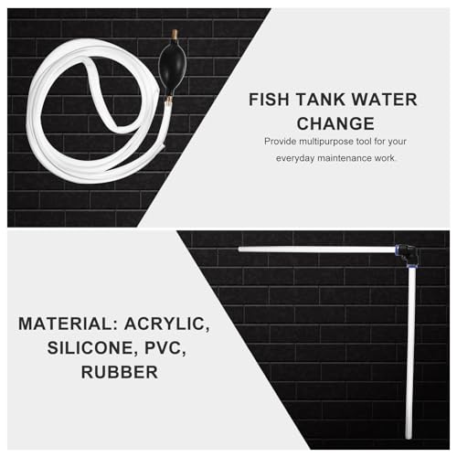 BESPORTBLE 3pcs Fish Tank Water Changer Set Aquarium Siphon Cleaner Gravel Vacuum Manual Mini Tool for Fish Tank Maintenance
