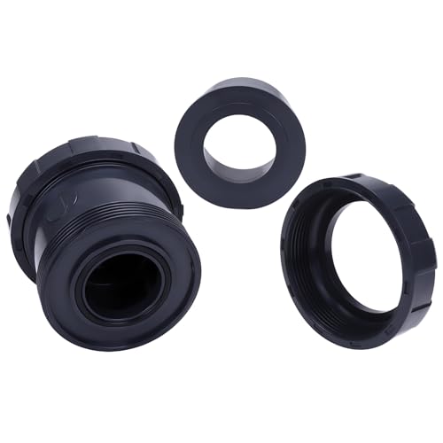 DERNORD 2" UPVC True Union Ball Check Valve with Full Port, EPDM Seals, Rated at 200 PSI, 2 Inch Socket - size: 2 Inch