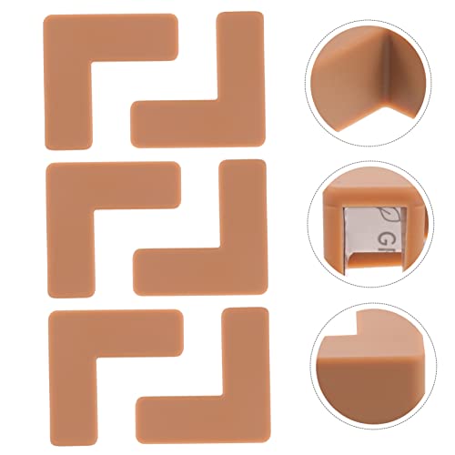 Toddmomy 6pcs Soft Corner Protectors for Fish Tanks and Pet Carriers Gentle Edge Bumpers for Safe Boys and Girls Play Areas Easy Installation No Damage - color: Brown