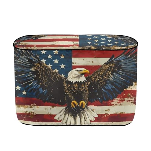 American Flag Eagle Wings RV Propane Tank Cover Polyester Travel Trailer/Camper Tank Cover Standard Tank Cover Tank Soft Cover with Zip Close Easy to Install - color: American Flag Eagle Wings, size: Small-Double 20LB