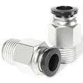 TAILONZ PNEUMATIC Male Straight 1/4 Inch Tube OD x 1/8 Inch NPT Thread Push to Connect Fittings PC-1/4-N1 (Pack of 20) - size: 1/4"OD x 1/8"NPT