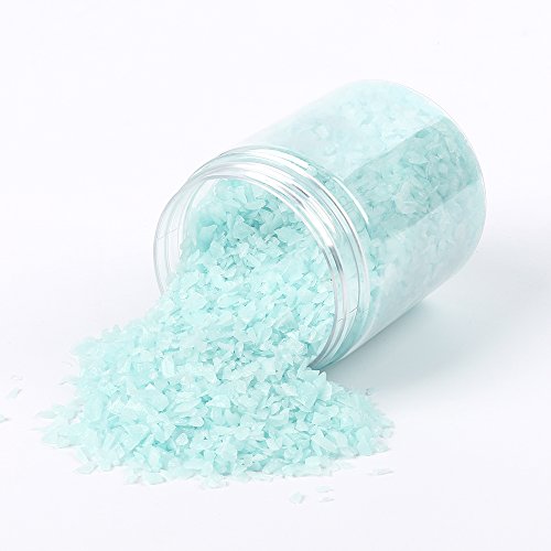 Shiny Stone Glow in The Dark Aquarium Neon Gravel Sand, Decorative Rocks for Fish Tank and Fairy Garden, Home Dec,305g/0.67lbs (Aqua, 3-5mm)