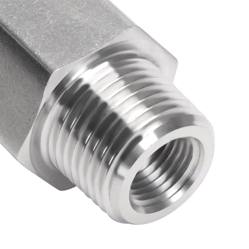 Air Check Valve - 1/2" NPT Female x Male High Temperature Stainless Steel Hex One Way Valve For Air - size: 1/2" NPT, style: Female x Male