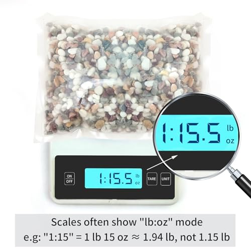 FANTIAN 2 lbs Natural Mixed Color Pea Gravel Pebbles, 3/8 inch Decorative Rocks for Succulents, Pebbles for Indoor Plants, Vases, Aquarium Gravel, Top Dressing, Outdoor Decorative Stones - color: Colorful Gravel