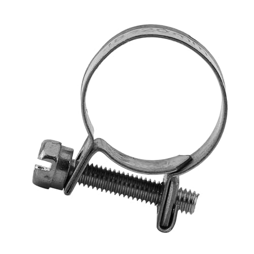 10pcs Stainless Steel Hose Clamps – Adjustable 6-20mm Fuel Line Pipe Clips for Air, Water, Silicone & Fuel Hoses (18-20Mm) - size: 18-20Mm