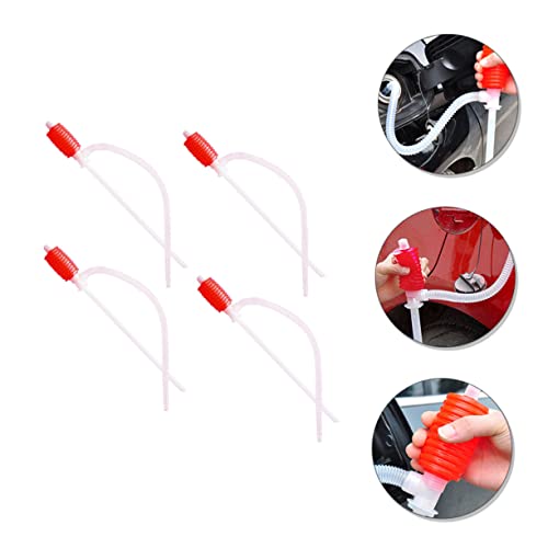 4pcs Manual Transfer Pump for Oil Change Lightweight Durable Siphon Pump for Cars Aquariums and Fluid Extraction Convenient Liquid Siphon for Home Use