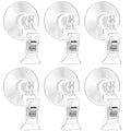 6Pcs Suction Cup Clips Aquarium Suction Cups, Window Glass Suction Cup Clear Plastic Fish Feeding Tool Underwater Fish Veggie Feeder Fish Tank Accessories