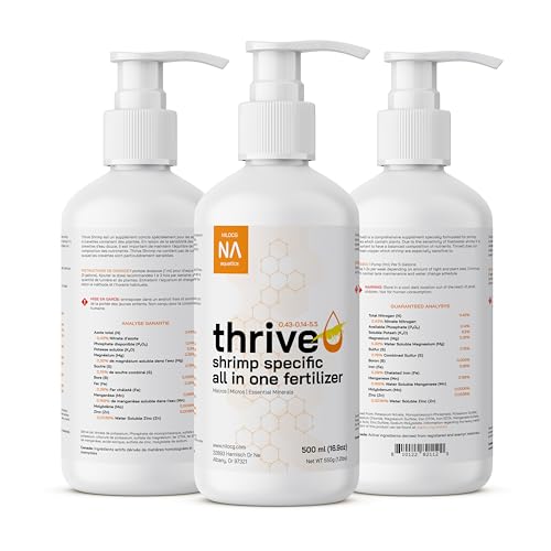 ThriveS Shrimp Specific All in One Aquarium Fertilizer – 500ml Liquid Plant Food – Comprehensive nutrients – Aquarium Nutrition – Convenient to Use – Concentrated Aquarium Plant Fertilizer - size: 500ml