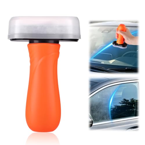 SINGARO Glass Oil Film Remover for Car, Removes Oil film Smudges Cleaning Brush for Windows, Windshield Clarity for Safe Driving, Car Accessories for Women and Man
