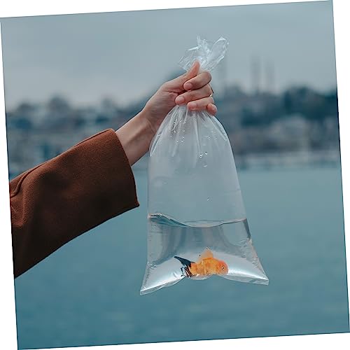 OUNONA 20Pcs Transparent Live Fish Transport Bags Aquarium Fry Packaging Pouches for Safe Tropical and Fish Shipping and Storage - size: 45X85X0.1CM