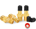 GODESON 1/8"NPT Tank Valve, Anti-Corrosion Brass Schrader Valve with 1/8"Male NPT,Using with Air Compressor Tanks(Pack of 4) - style: 1/8"NPT