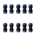 1/2" OD Pneumatic quick Connector Push to Connect fittings Straight Union/Coupler (Pack of 10) - size: 0.5 Inch, style: Straight Union